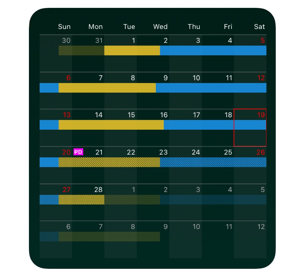 Alimentor Calendar Widget